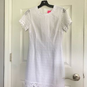Lilly Pulitzer white lace dress